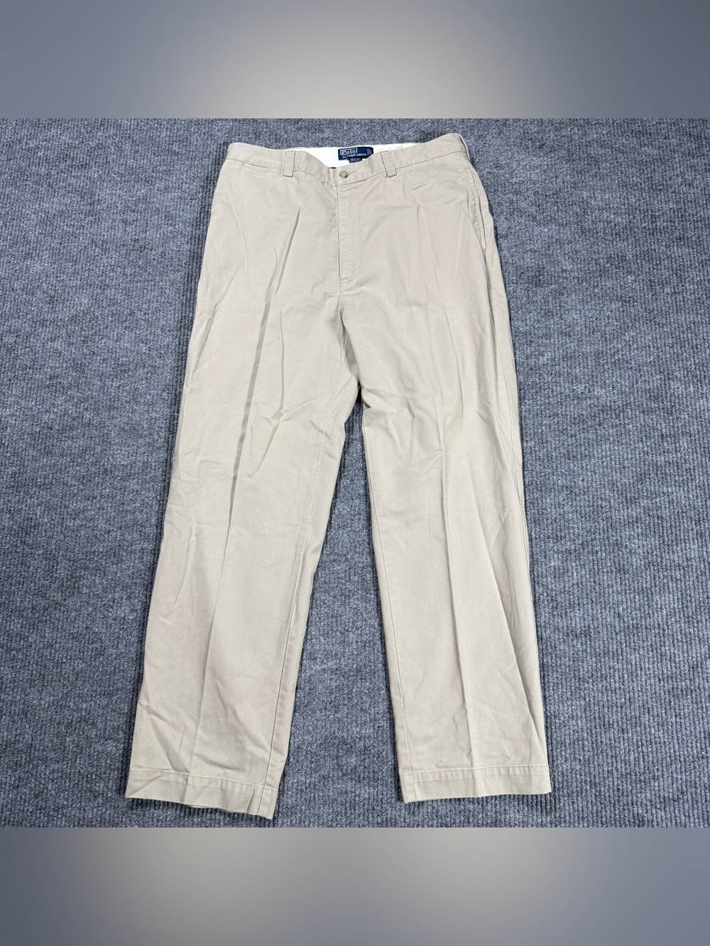 Vintage Polo Ralph Lauren Philip Pants Mens 36x32 Khaki Beige Chino Preppy